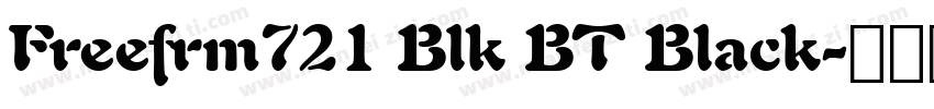 Freefrm721 Blk BT Black字体转换